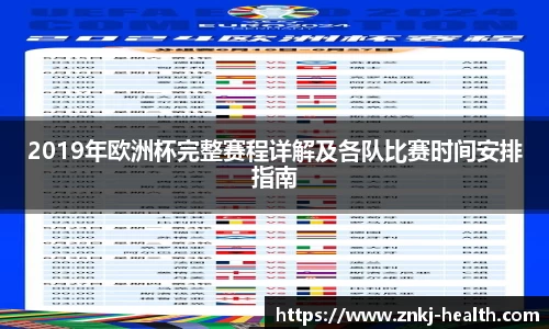 2019年欧洲杯完整赛程详解及各队比赛时间安排指南